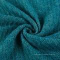 Para la tela de mezcla de suéter, venta caliente de costilla la costilla suelta de punto sólido de nylon nylon poliéster tela de jersey diseños teñidos de punto